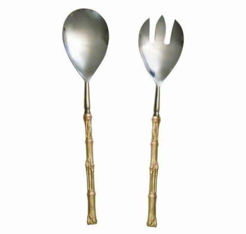 Silver Stainless Steel Serving Spoon Fork Set