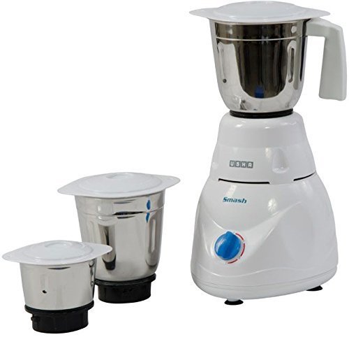 USHA MG - 2853 500 Juicer Mixer Grinder (3 Jars, White)