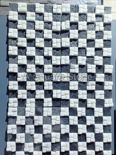 3d Black And White Mosaic Tiles