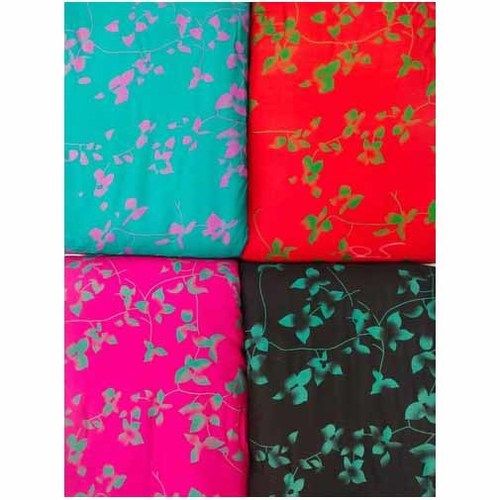 Various Cotton Rayon Floral Pigment Print Fabric