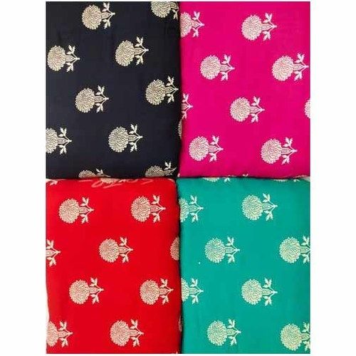 Cotton Rayon Floral Pigment Print Fabric for Garment Making