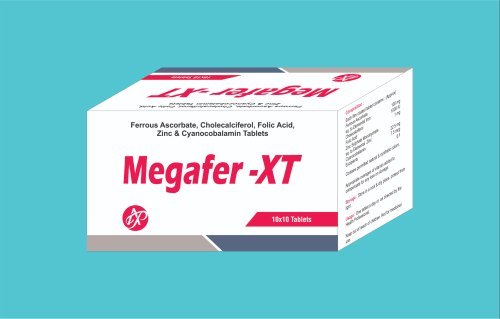 Megafer-Xt Ferrous Ascorbate Cyanocobalamin Folic Acid Cholecalciferol Tablets Cool And Dry Place