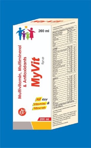 Myvit Multivitamin Multimineral And Antioxident Syrup at Best Price in ...