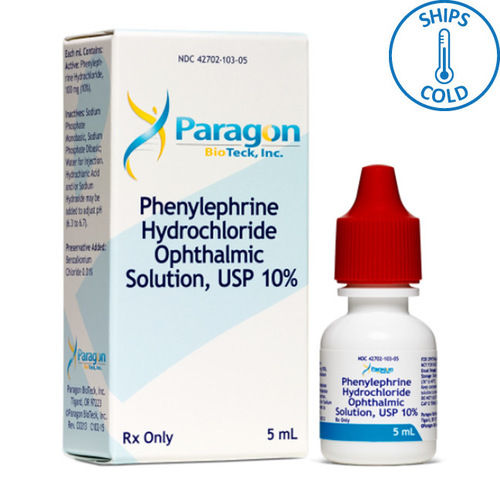 Phenylephrine Hydrochloride Ophthalmic Solution - Plastic Dropper Bottle, 2.5%-10% Dosage Form | Dilates Pupils for Diagnostics, Relieves Eye Redness and Irritation