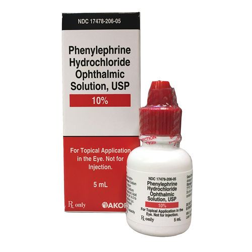 Phenylephrine Hydrochloride Ophthalmic Solution - Plastic Dropper Bottle, 2.5% or 10% Dosage for Pupil Dilation | Fast-Acting Relief for Eye Redness, Dryness, and Irritation, Suitable for All Ages, Store Below 30°C