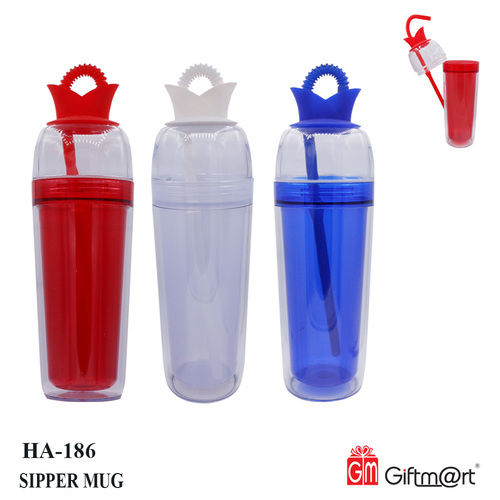 Portable Multicolor Sipper Mug/ Bottle