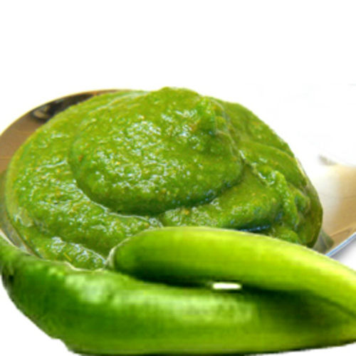 Spicy Hot Natural Taste Easty to Digest Green Chilli Paste