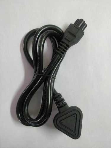 Black Wall Socket Laptop Power Cord With Anti-Interference And Overload Protection