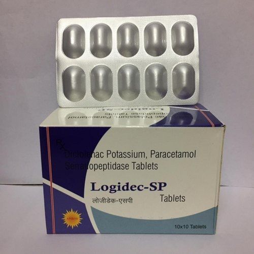 Diclofenac Potassium Paracetamol Serratiopeptidase Pain Reliever Tablets Age Group Adult At