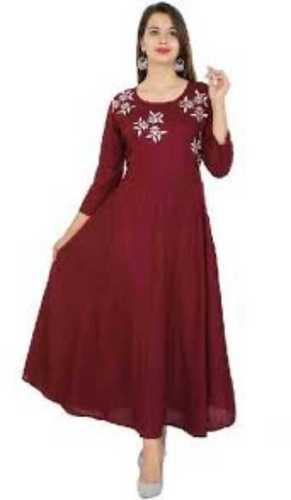 Washable Ladies A Line Cotton Casual Kurti