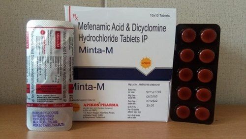 Mefenamic Acid And Dicyclomine HCL Pain Reliever Tablets