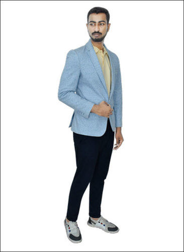 Blue Mens Formal Wear Plain Blazer at Best Price in Daman | Banswara ...