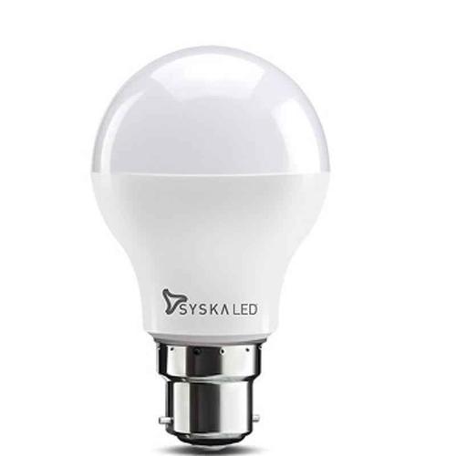 Syska 5w B22 Cool Day Light Led Bulb (Pack Of 8)