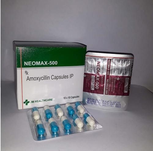 Amoxycillin 500 Mg Antibiotic Capsules Ip Expiration Date: Printed On Pack Years