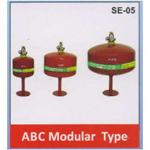 Ceiling Mounted Modular Type Fire Extinguishers - Round Shape, Red and Black Color | Leak Proof, Highly Durable, Premium Quality for Fire Safety in Hospitals, Offices, Warehouses, and Industrial Spaces