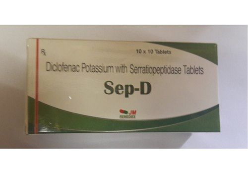 Diclofenac Potassium And Serratiopeptidase - Blister Pack of 10x10 Tablets | For Body Pain Relief, NSAID Oral Administration, Prescribed by Doctors