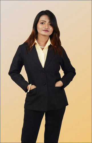 Purple Formal Wear Black Ladies Blazer