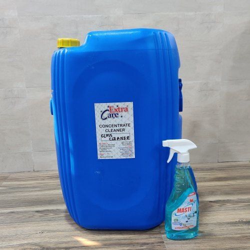 Glass Cleaner Concentrate For Commercial And Institutional Use, Blue Color