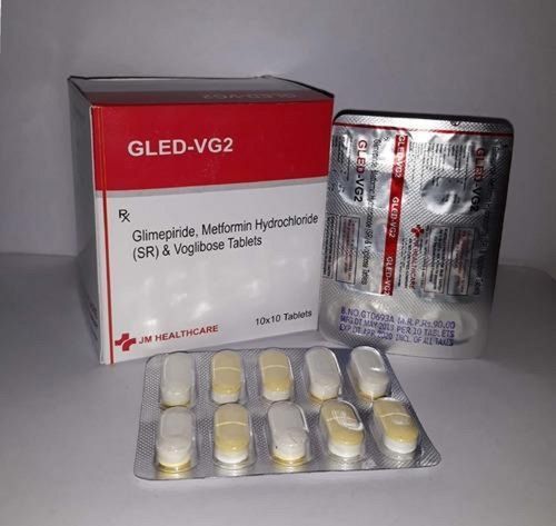Glimepiride Metformin HCL and Voglibose Anti Diabetes Tablet