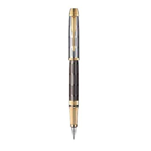 Smooth Writting Parker Odyssey Twin Chiselled Fountain Pen With Gold Trim