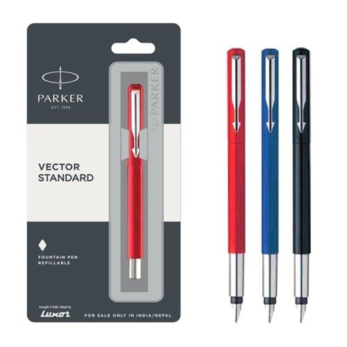 Multi Color Parker Vector Standard Refillable Fountain Pen