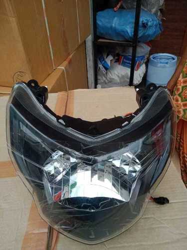 Plastic Bright Lighting And Perfect Shape Bike Headlight