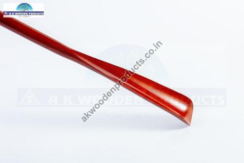 Red Color Rubber Wood Shoe Horn, Stable Performance, Size : 12 Inch