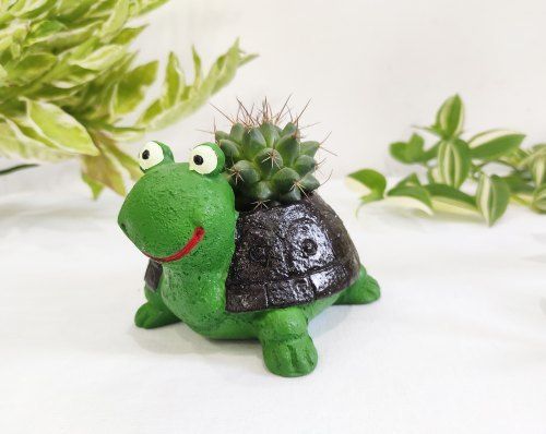 Various Colors Are Available Resin Cute Tortoise Succulent Pot