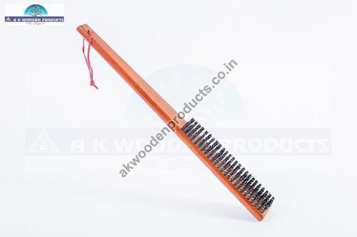 Fine Finishing Steam Beech Wood Clothes Brush, Brown Color, Weight : 200-250 Gm, Size : 20-25 Inches