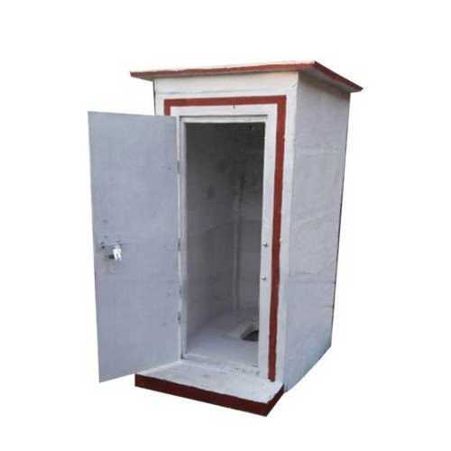 White RCC Readymade Toilet Cabin 