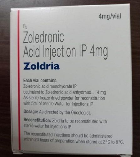 Zoledronic Acid Injection Ip 4 Mg Cool And Dry Place