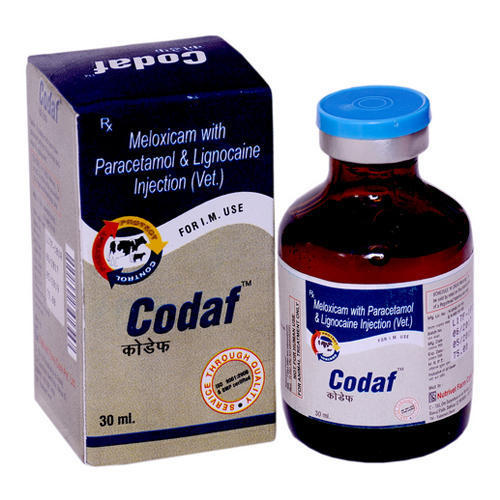 Liquid Codaf Meloxicam Paracetamol And Lignocaine Injection 30Ml