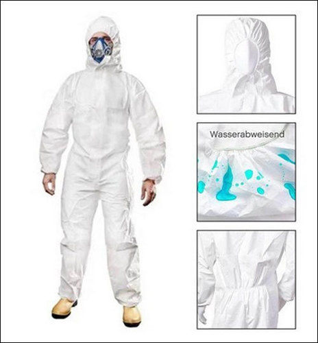 Long Sleeves Plain Disposable Personal Protective Equipment Kit For Covid 19 Protection