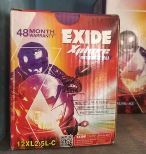 Non Spillable Exide Bike Batteries Car Make: Motorcycle