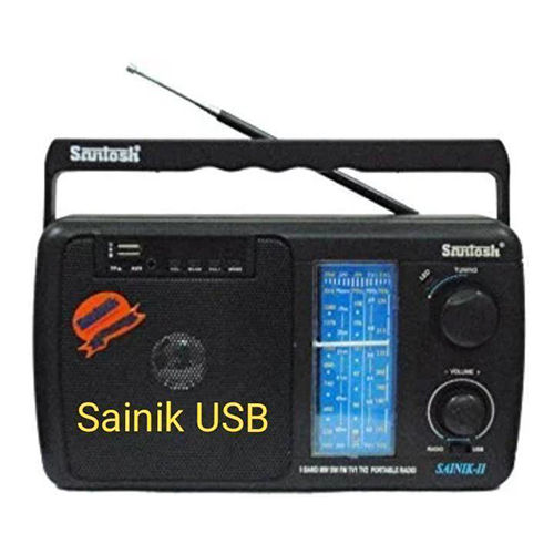 Santosh Five Band Portable Fm Radio With Usb & Aux Support With Remote Control