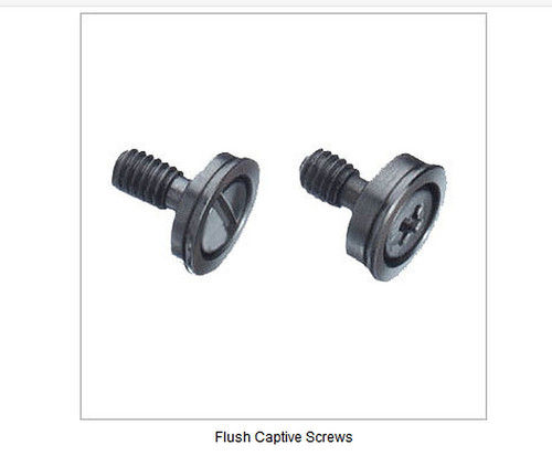 Plated Stainless Steel Flush Captive Screws