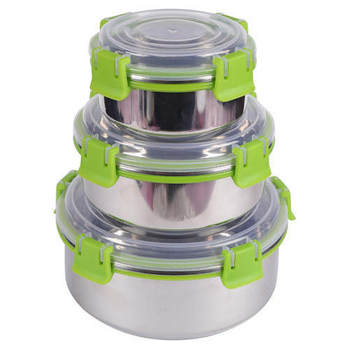 Silver Stainless Steel Lock And Lock Containers Lunch Box