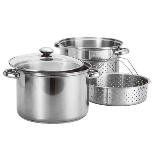 Silver Steel Stainless Pasta Steamer