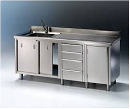 Stainless Steel Cabinet with Sink