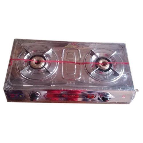 Lpg Stainless Steel Two Burner Gas Stove