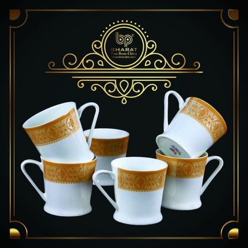 Designer 200 ML White Tea Cup Set