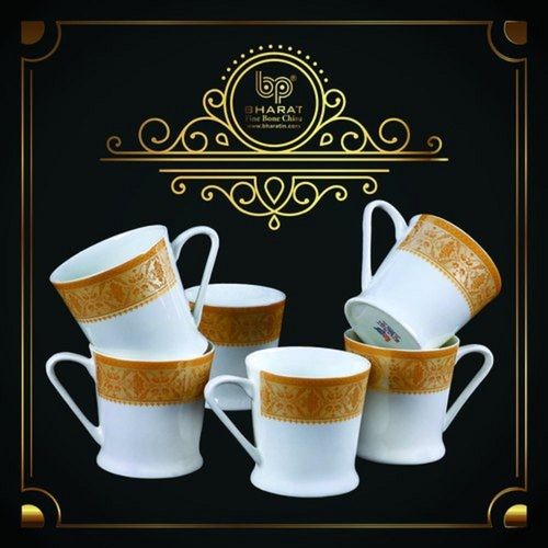 Designer 200 Ml White Tea Cup Set Design: Contemporary