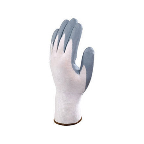 Gray Oil Resistant Polyester Hand Safety Gloves