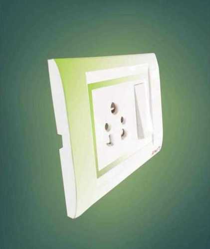 White Rectangular Shape Electrical Switch