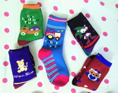 Multi Color Simple Usage Kids Acrylic Socks (Ih-002)