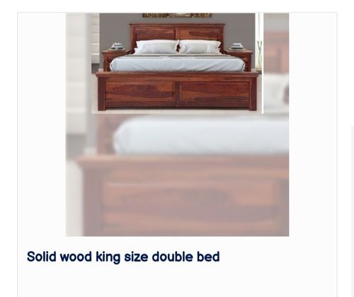 Solid Wood King Size Double Bed