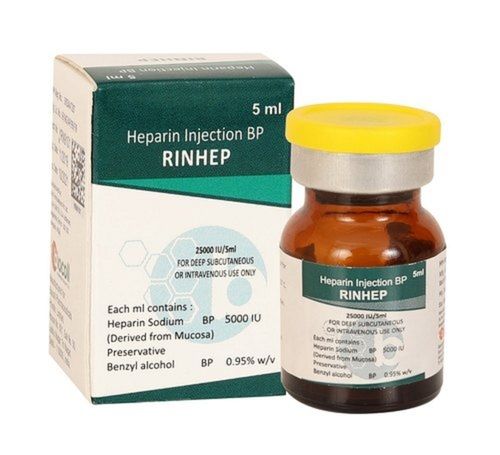 Liquid Heparin 5000 Iu Blood Thinner Injection Bp