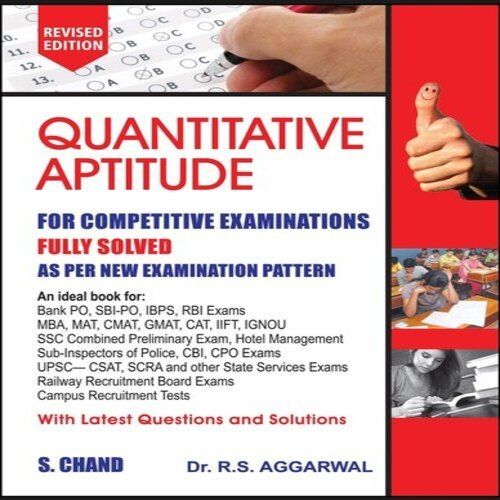 Written By Rs Aggarwal And S Chand Authentic Quantitative Aptitude Book For Competition Exams