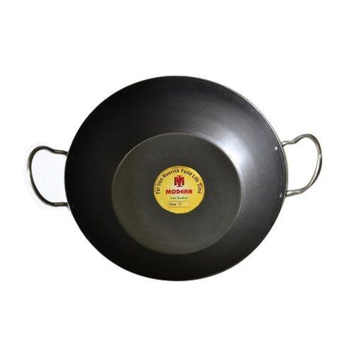 10 Inches Black Iron Kadai For Cooking