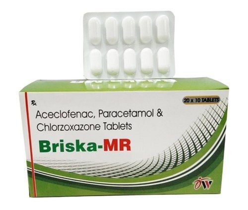 Aceclofenac Paracetamol And Chlorzoxazone Pain Killer Tablet Age Group: Adult